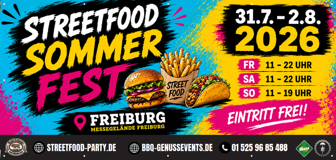 Banner des Streetfood Sommerfestes